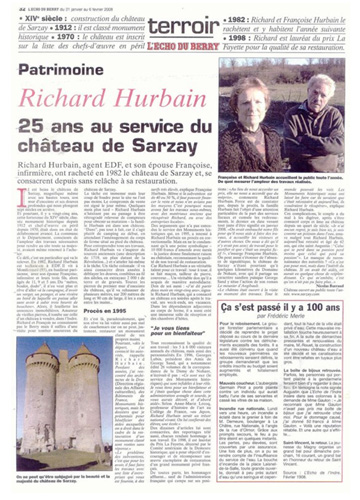 L'Echo du Berry : 25 ans au service du château de Sarzay